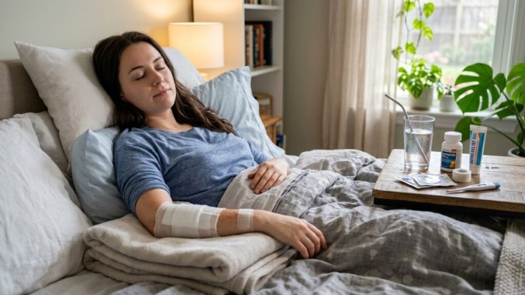 managing pain from a minor steam burn