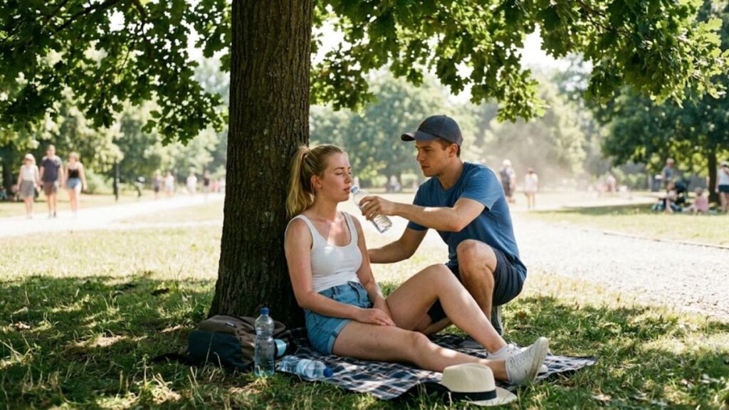 what to do if someone feels dizzy on a hot summer day