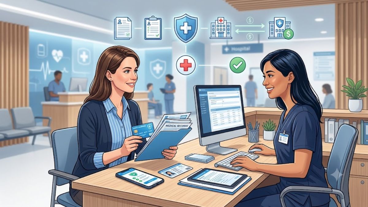 What documents do you need for a cashless insurance claim at a hospital?